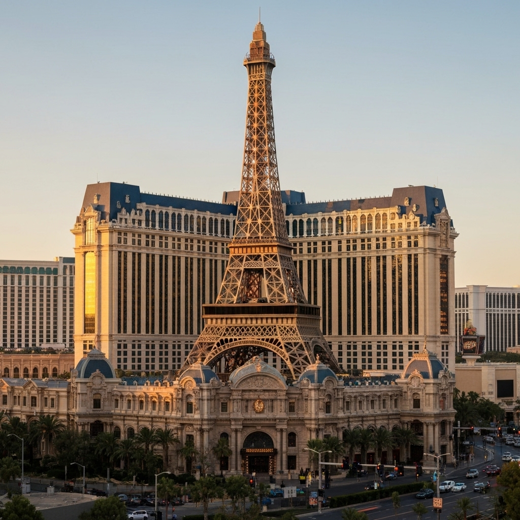 Paris Las Vegas Eiffel Tower hotel exterior